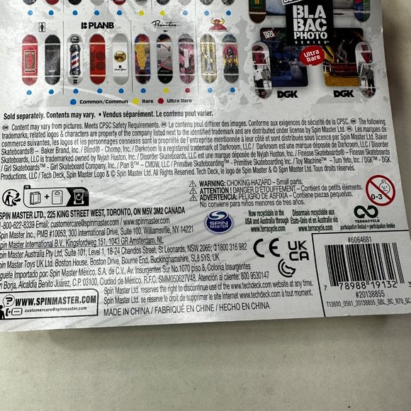 Tech Deck Girl Skateboard Company Common Black Skateboard Fingerboard New - Picture 8 of 11